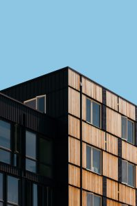 Facade of an apartment building